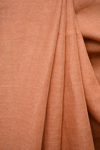 Orange Linen Saree