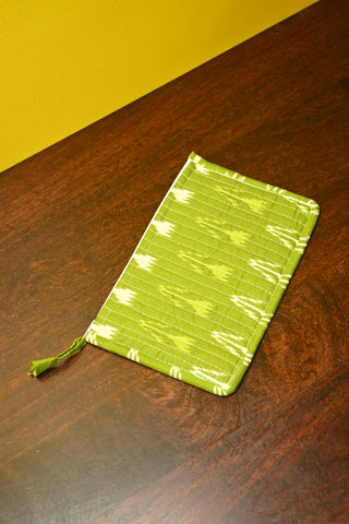 Olive Green HBP Cotton Small Pouch (Single Piece)