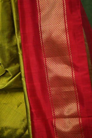 Neon Green Pochampalli Silk Ikat Saree-SRNGPSIS26