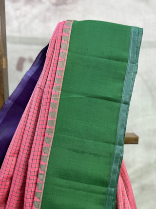 Pink Gadwal Silk Saree - SRPGSS153