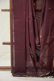 Coffee Brown Maheshwari Saree - SRCBMS1070