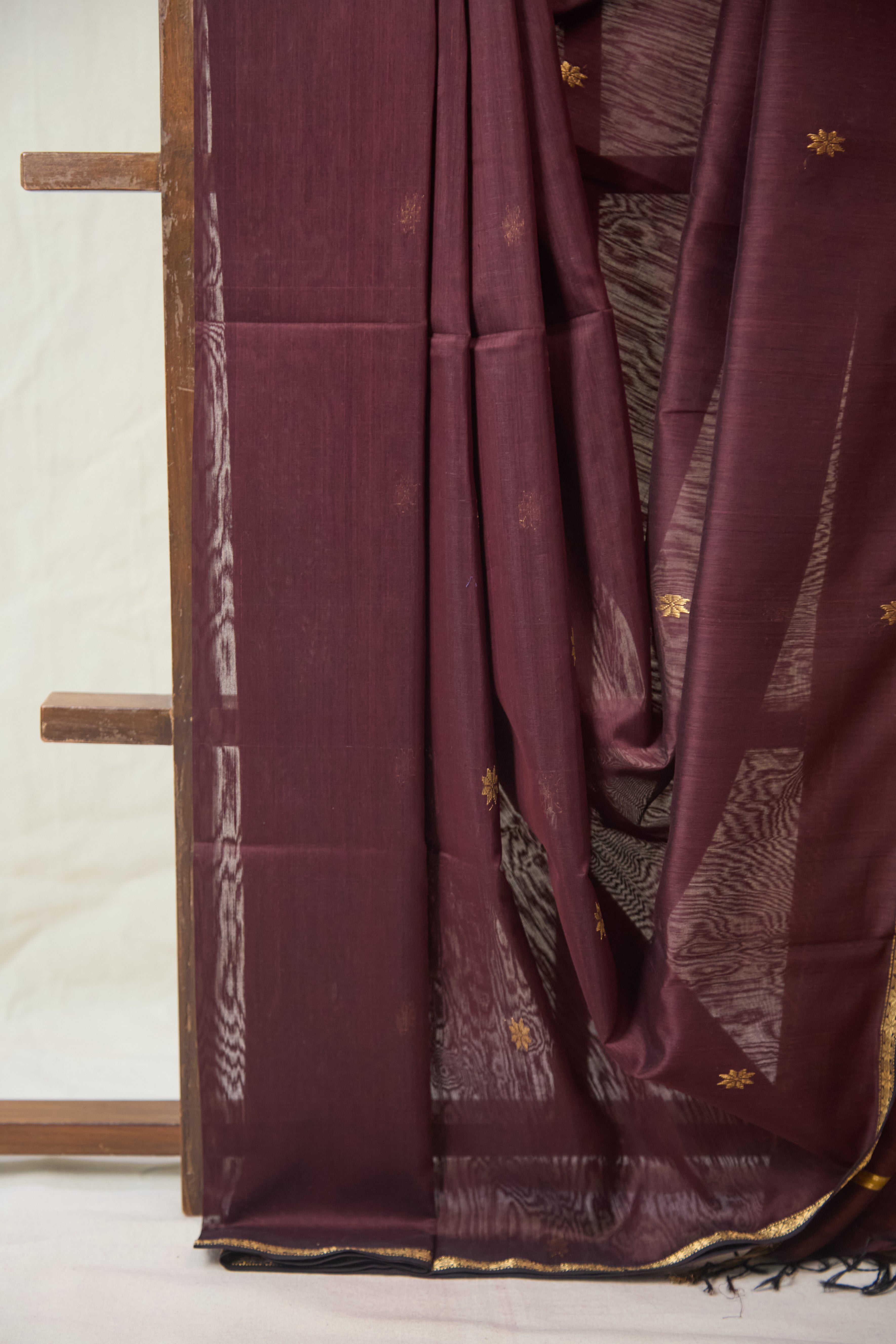 Coffee Brown Maheshwari Saree - SRCBMS1070