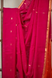 Rani Pink Maheshwari Saree - SRRPMS1069