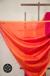 Rani Pink Maheshwari Saree - SRRPMS1069