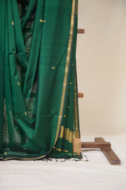 Green Maheshwari Saree - SRGMS1068