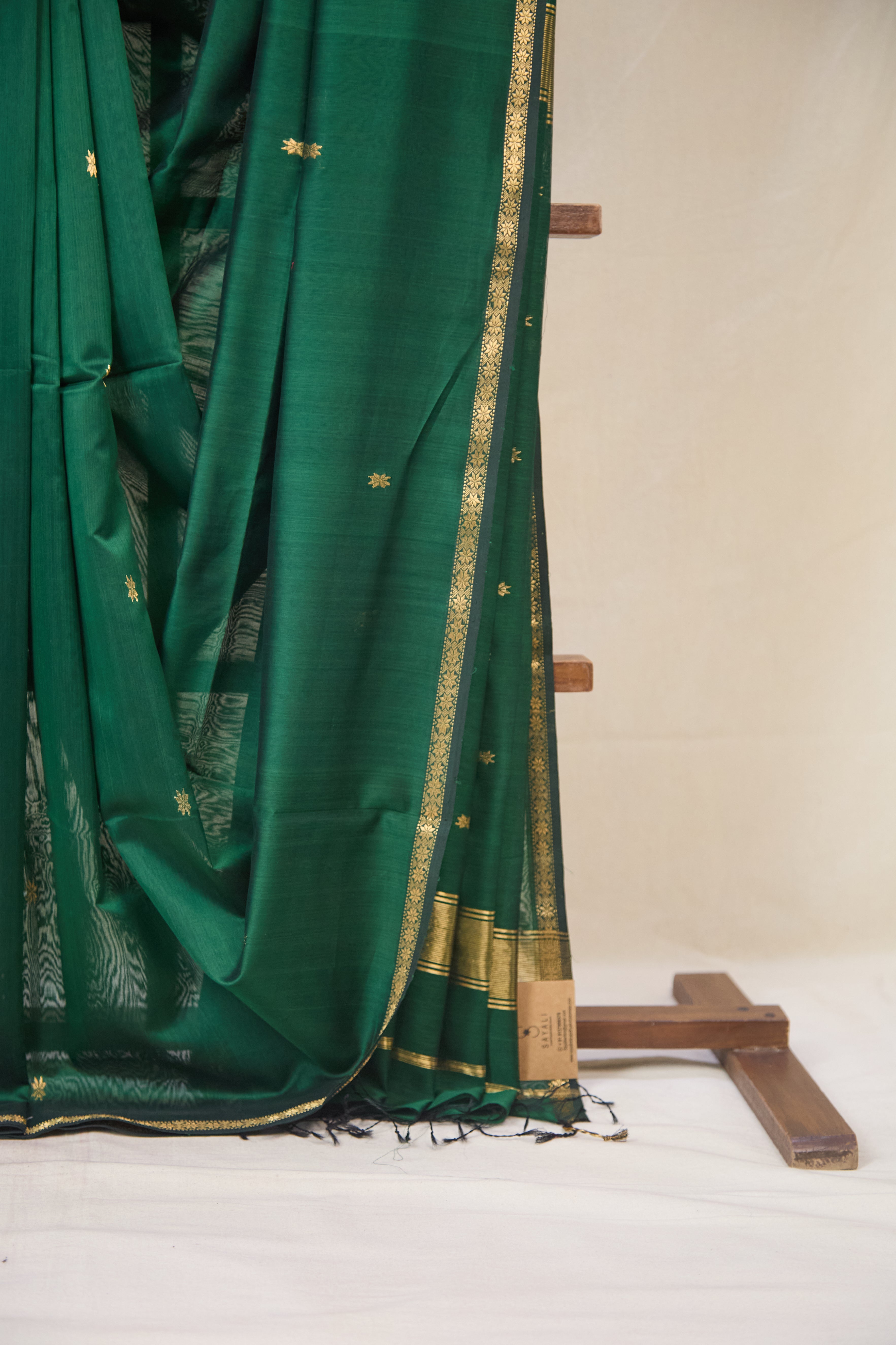 Green Maheshwari Saree - SRGMS1068