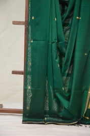 Green Maheshwari Saree - SRGMS1068