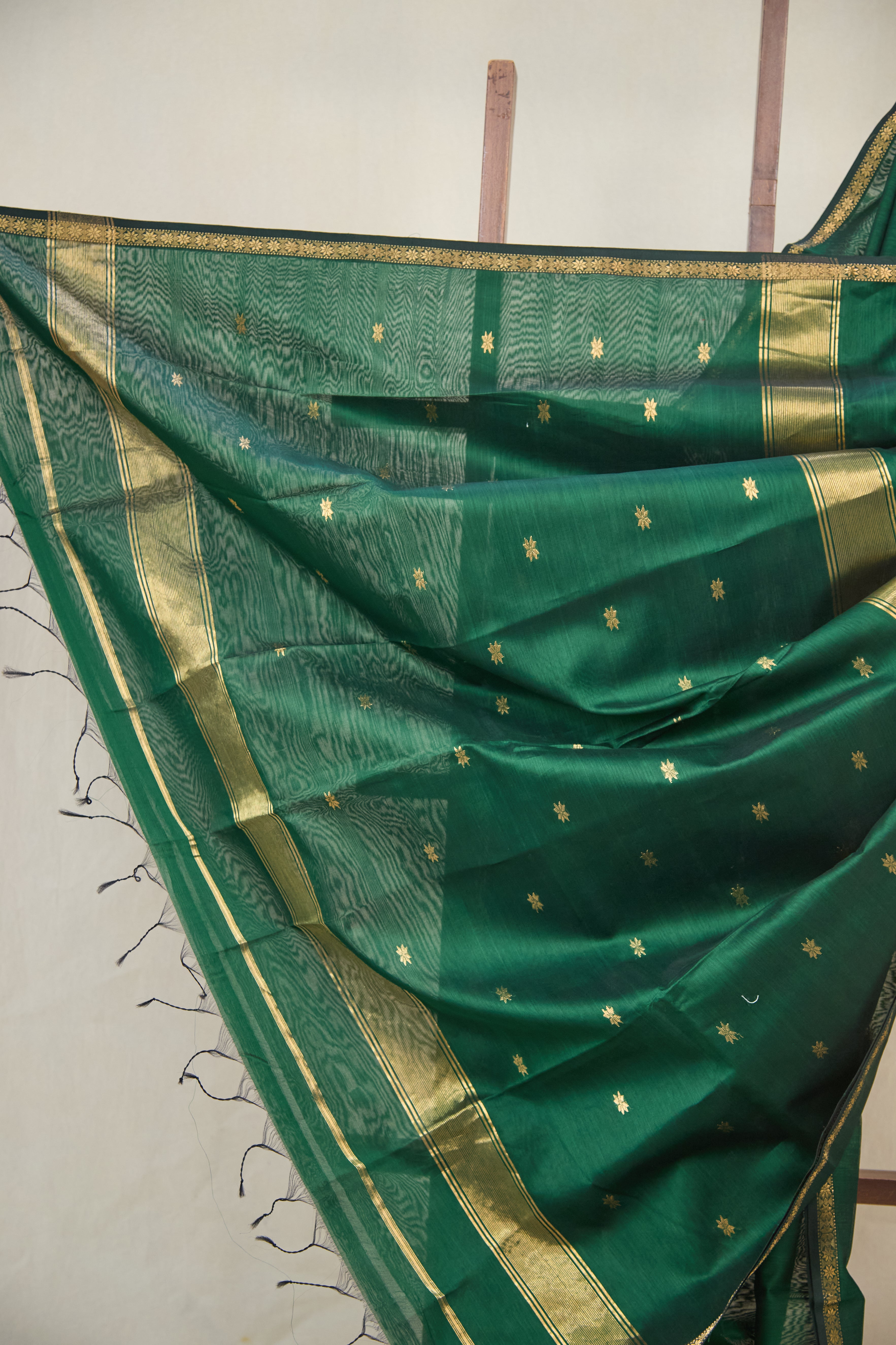 Green Maheshwari Saree - SRGMS1068
