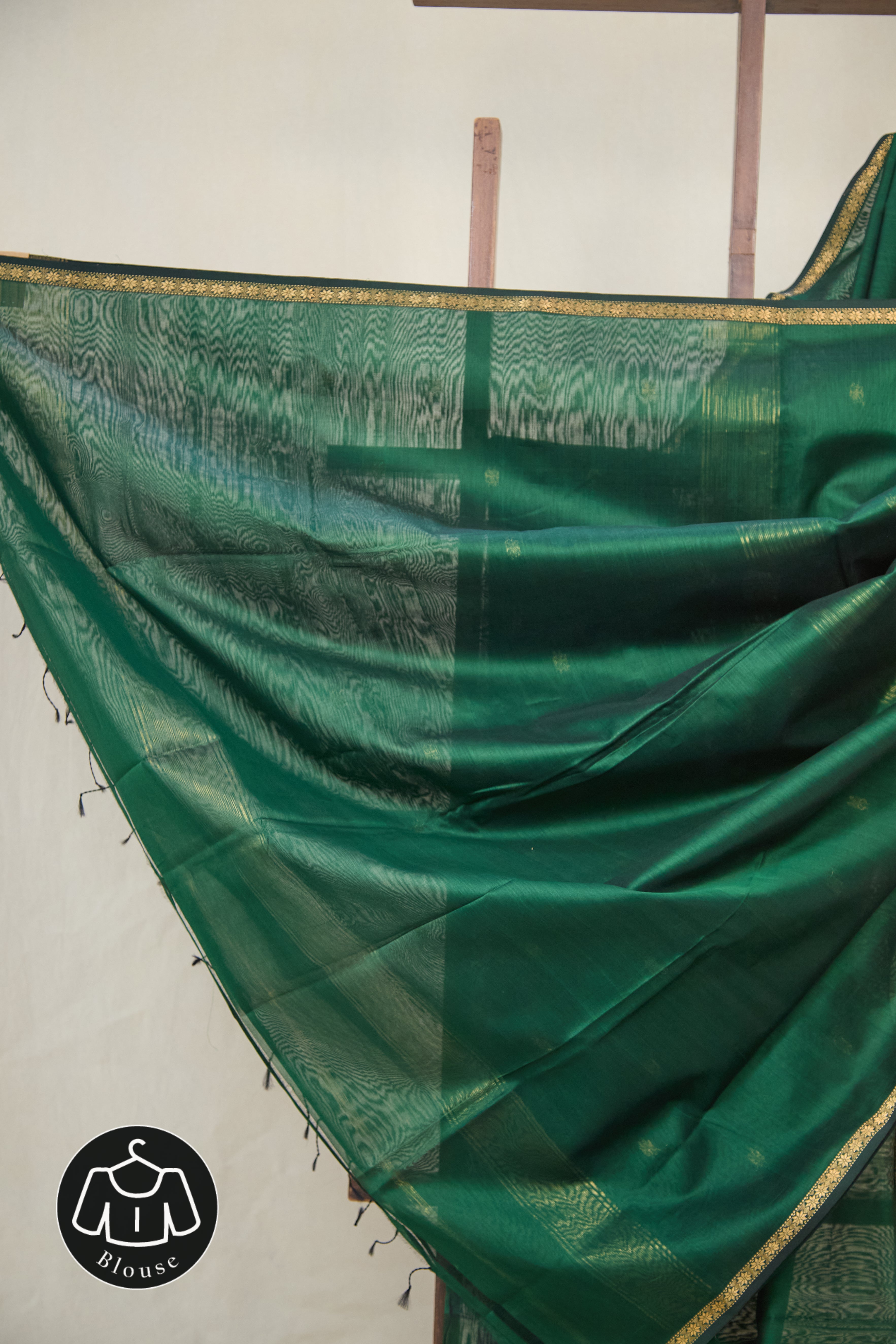 Green Maheshwari Saree - SRGMS1068