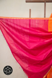 Orange Maheshwari Saree - SROMS1066