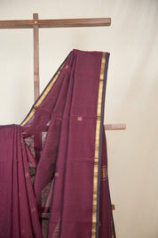 Wine Maheshwari Saree - SRWMS1067