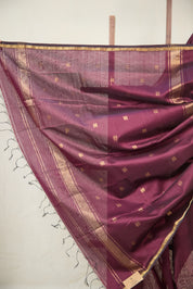 Wine Maheshwari Saree - SRWMS1067