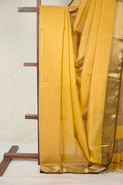 Yellow Maheshwari Saree - SRYMS1079