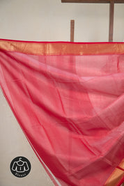 Off White Maheshwari Saree - SROWMS1076