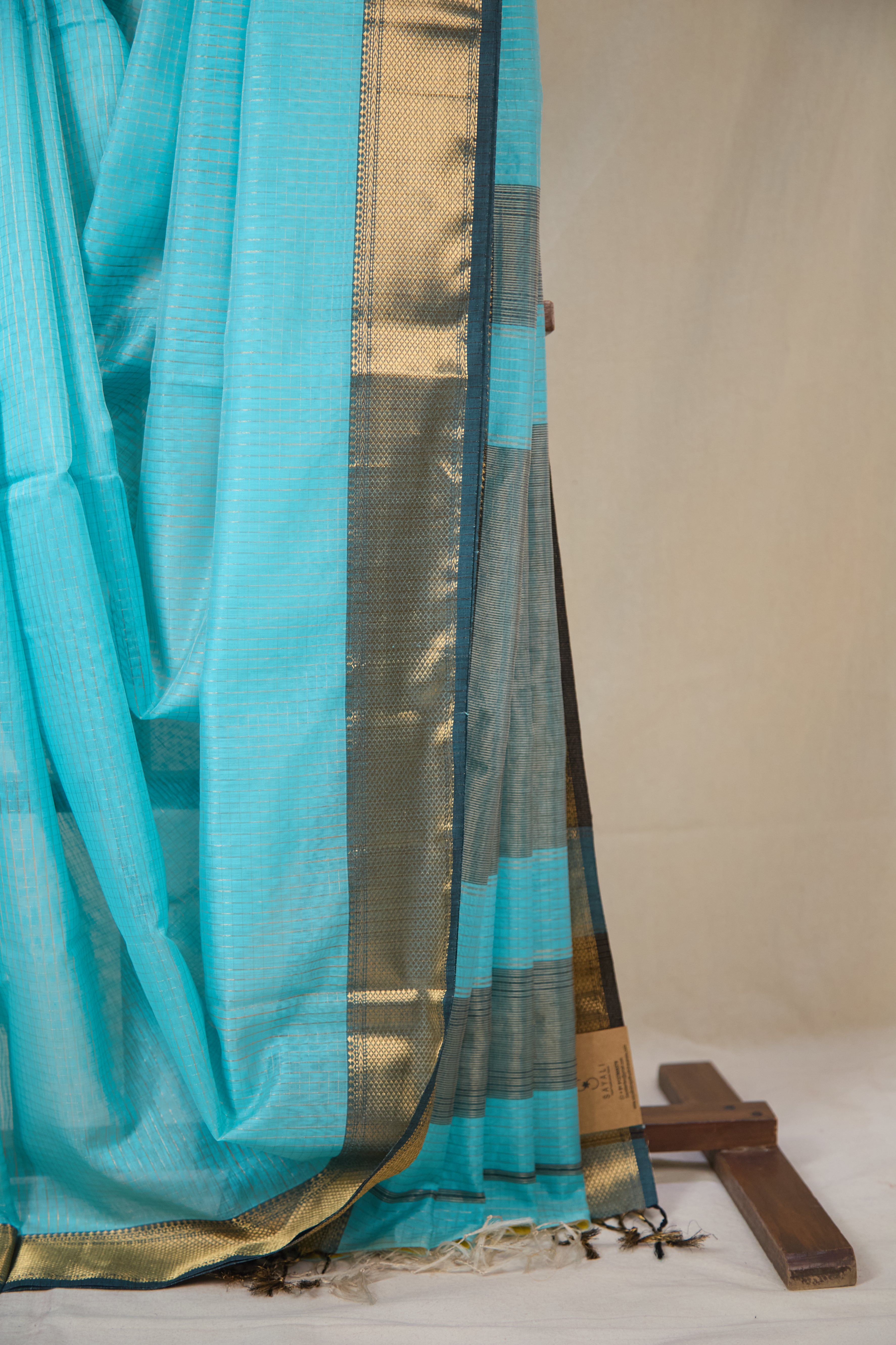 Aqua Maheshwari Saree - SRAMS1077