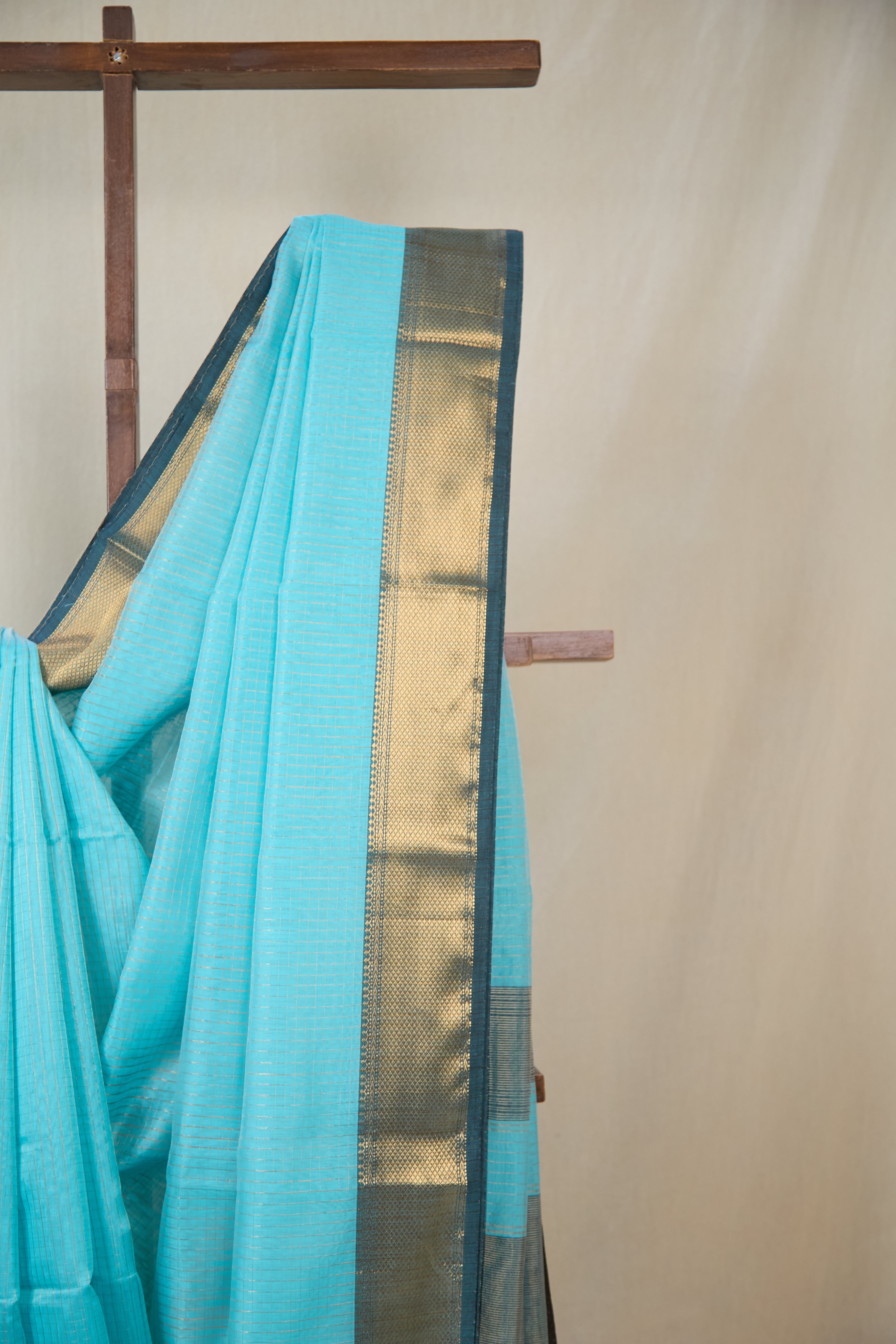 Aqua Maheshwari Saree - SRAMS1077