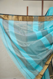 Aqua Maheshwari Saree - SRAMS1077