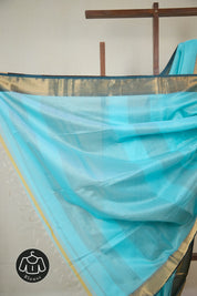 Aqua Maheshwari Saree - SRAMS1077