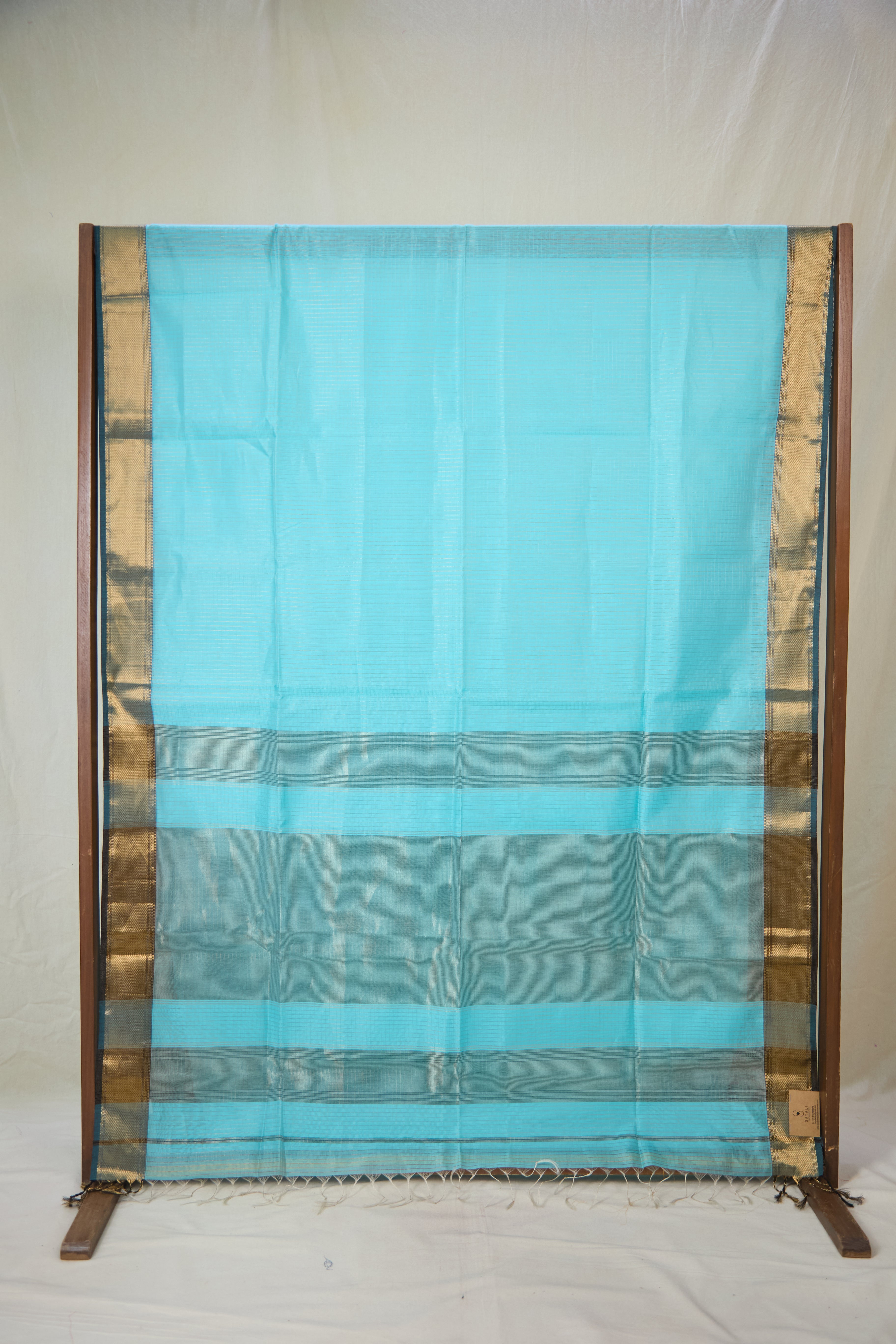 Aqua Maheshwari Saree - SRAMS1077