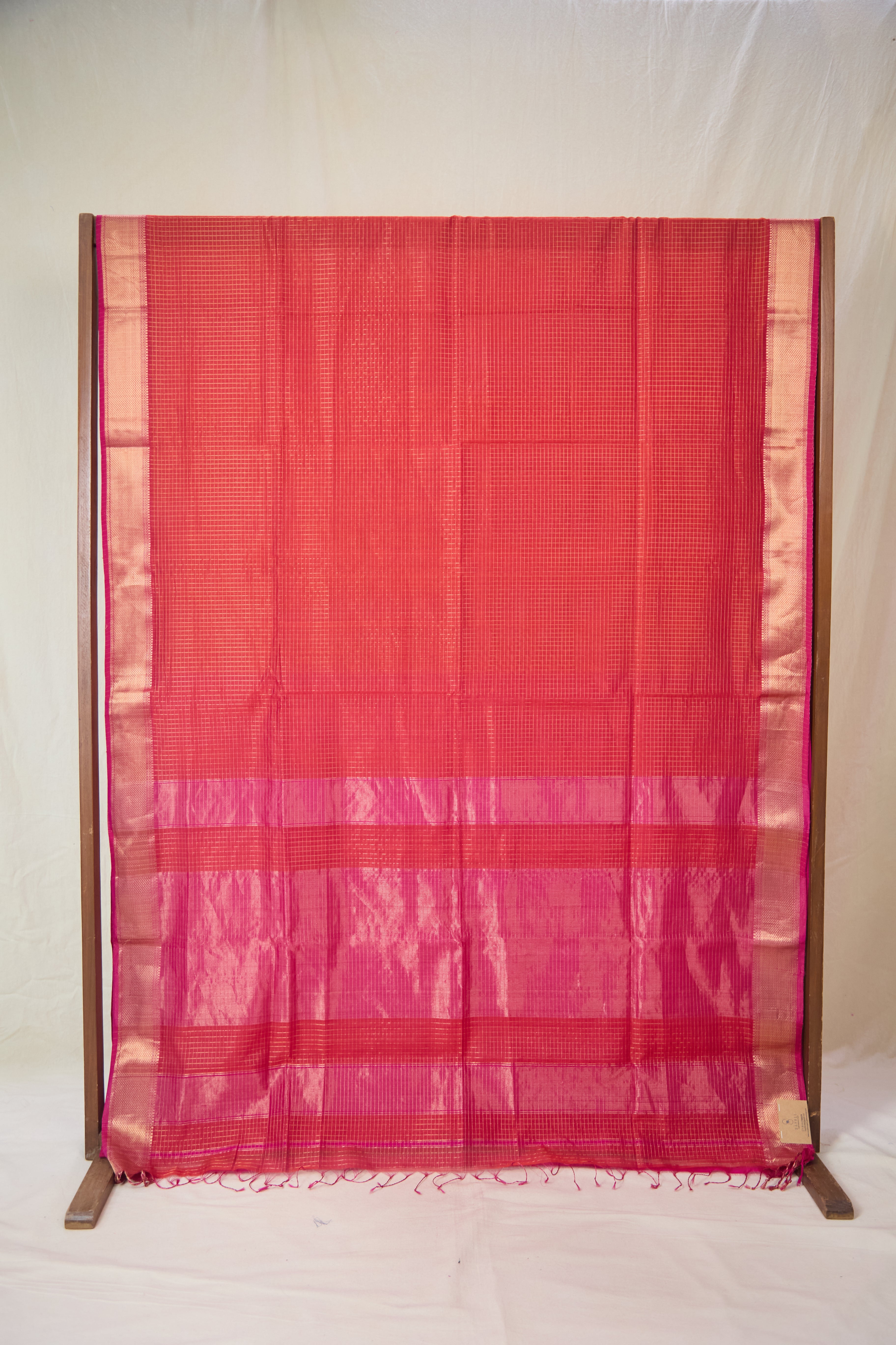 Brick Maheshwari Saree - SRBMS1078