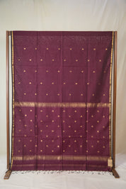 Wine Maheshwari Saree - SRWMS1067