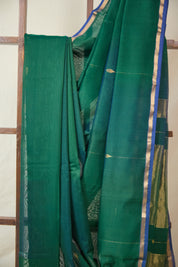 Green Maheshwari Saree - SRGMS1065