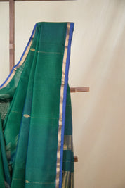 Green Maheshwari Saree - SRGMS1065