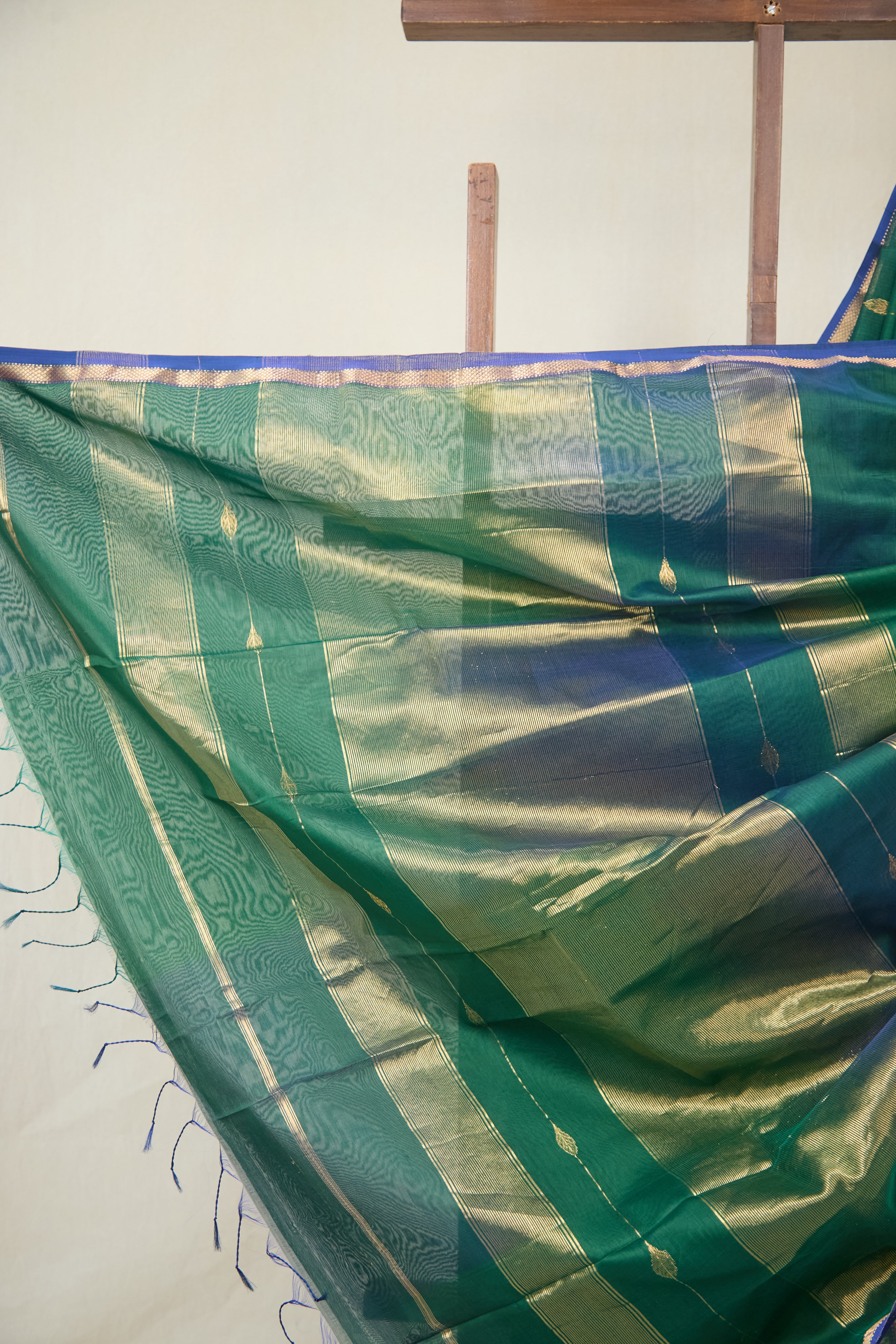 Green Maheshwari Saree - SRGMS1065