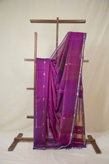 Purple Maheshwari Saree - SRPMS1062