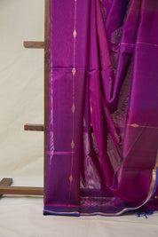 Purple Maheshwari Saree - SRPMS1062