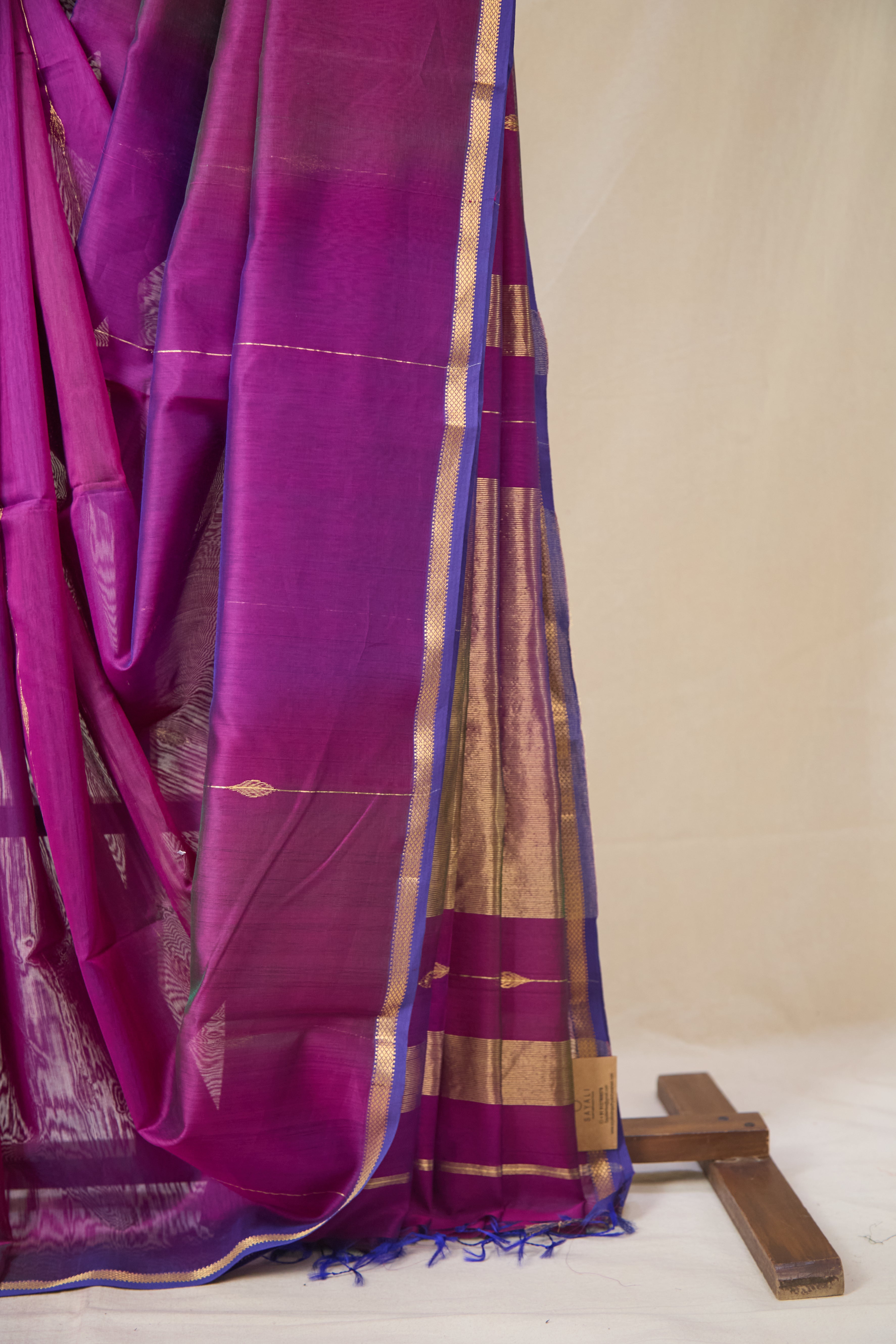 Purple Maheshwari Saree - SRPMS1062