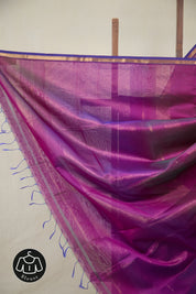 Purple Maheshwari Saree - SRPMS1062