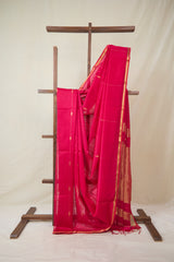 Pink Maheshwari Saree - SRPMS1061