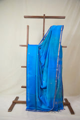 Blue Maheshwari Saree - SRBMS1059