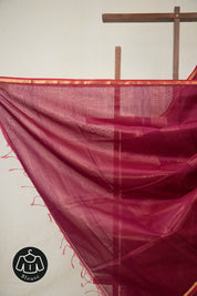 Plum Maheshwari Saree - SRPMS1057
