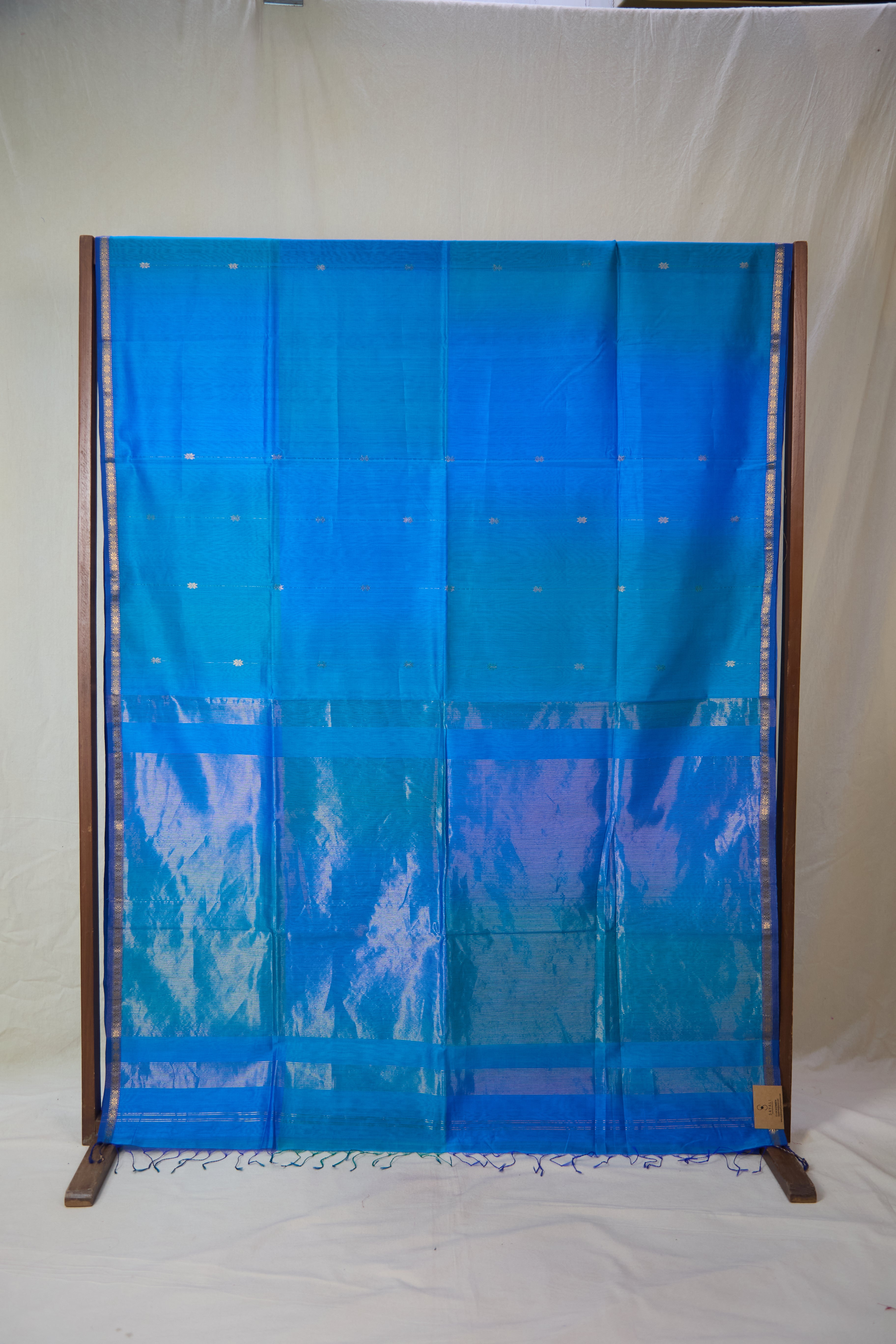 Blue Maheshwari Saree - SRBMS1059
