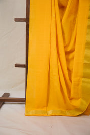 Yellow Cotton Paithani Saree - SRYCPS735