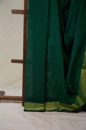 Green Cotton Paithani Saree - SRGCPS734