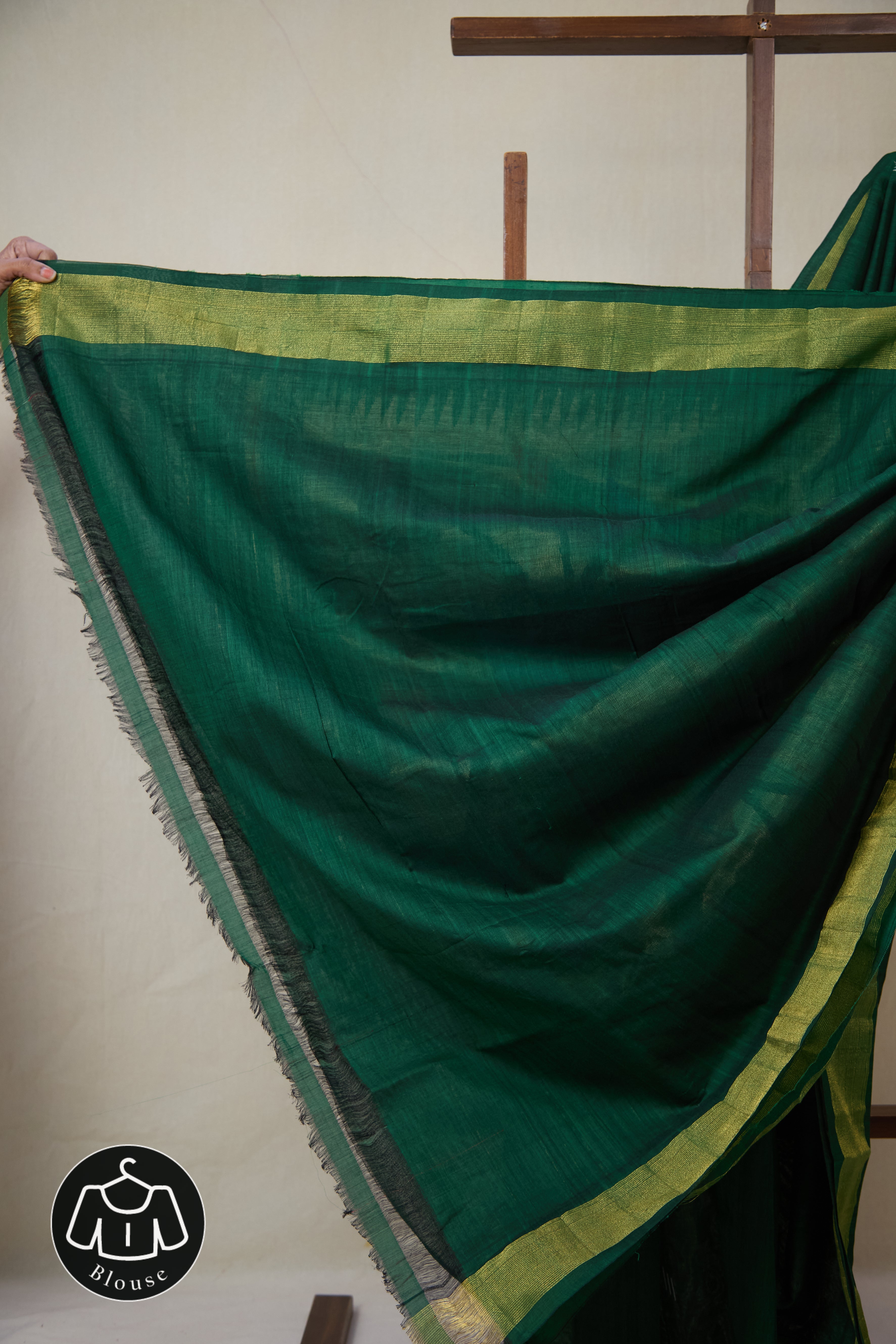Green Cotton Paithani Saree - SRGCPS734