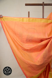 Orange Cotton Paithani Saree - SROCPS733