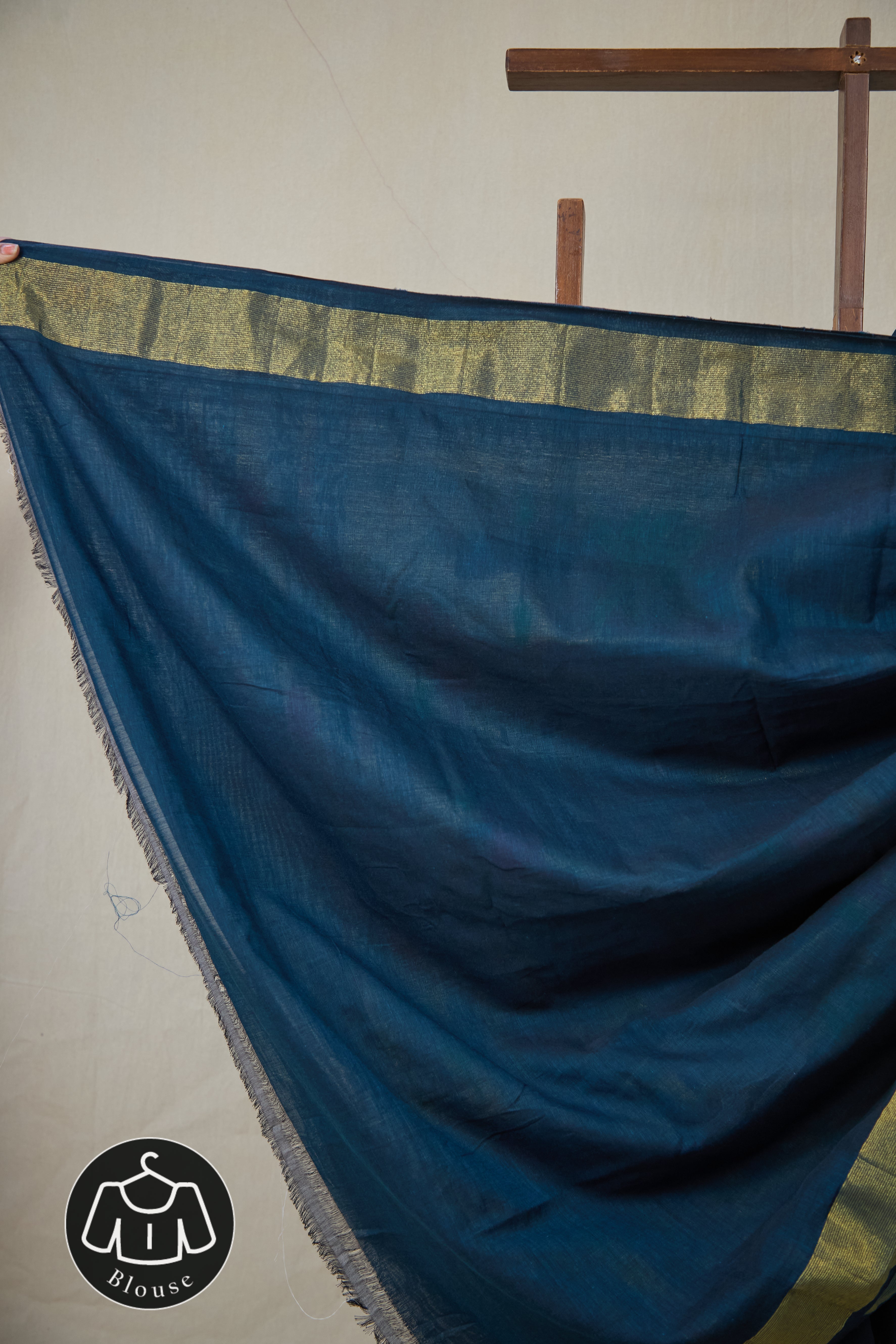 Teal Blue Cotton Paithani Saree - SRTBCPS730
