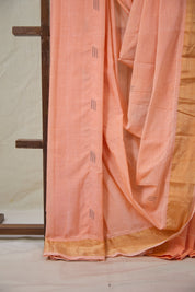 Peach Cotton Paithani Saree - SRPCPS728