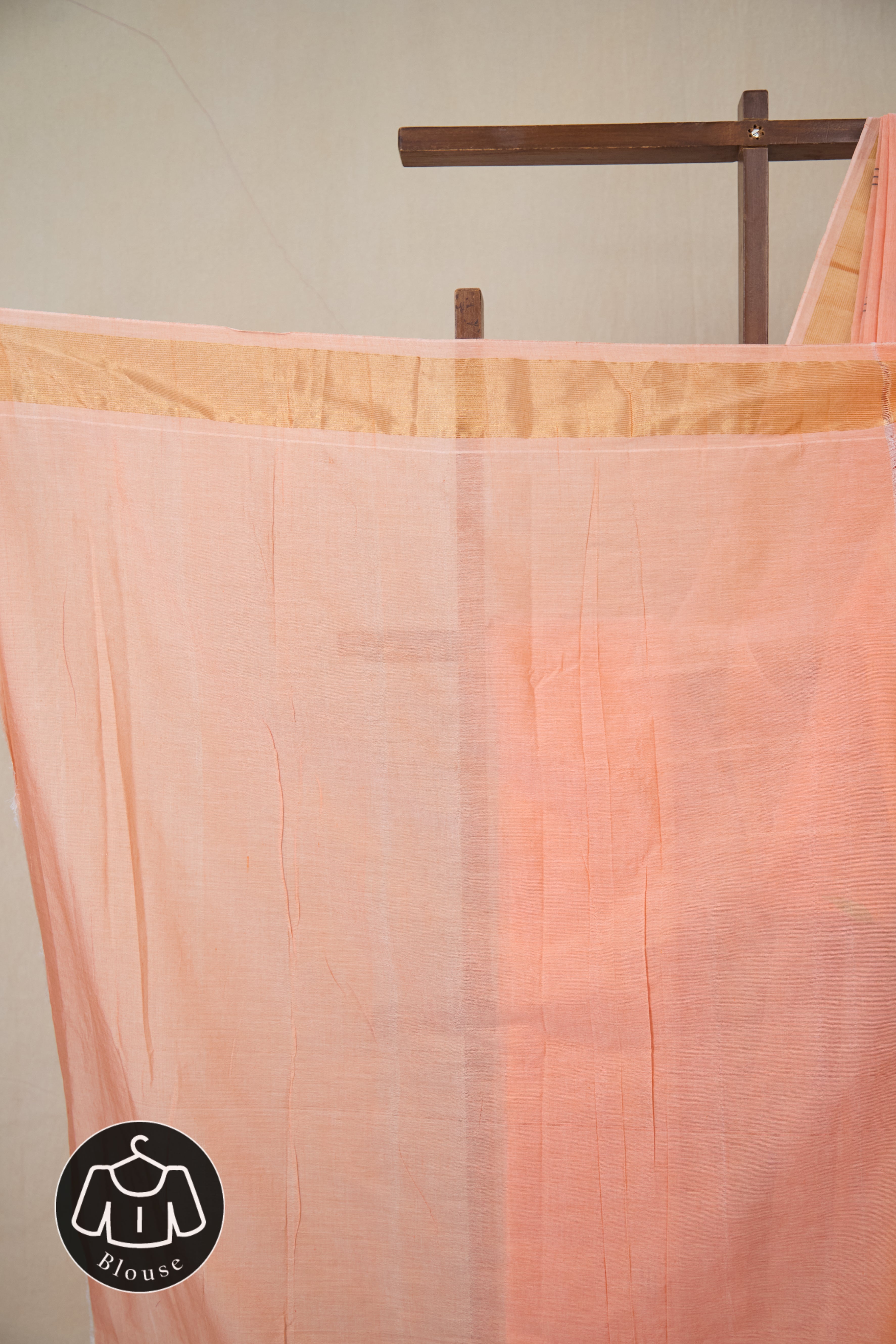 Peach Cotton Paithani Saree - SRPCPS728