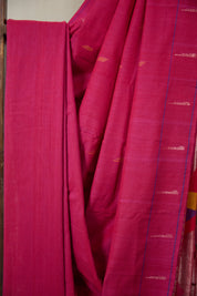 Magenta Cotton Paithani Saree - SRMCPS722