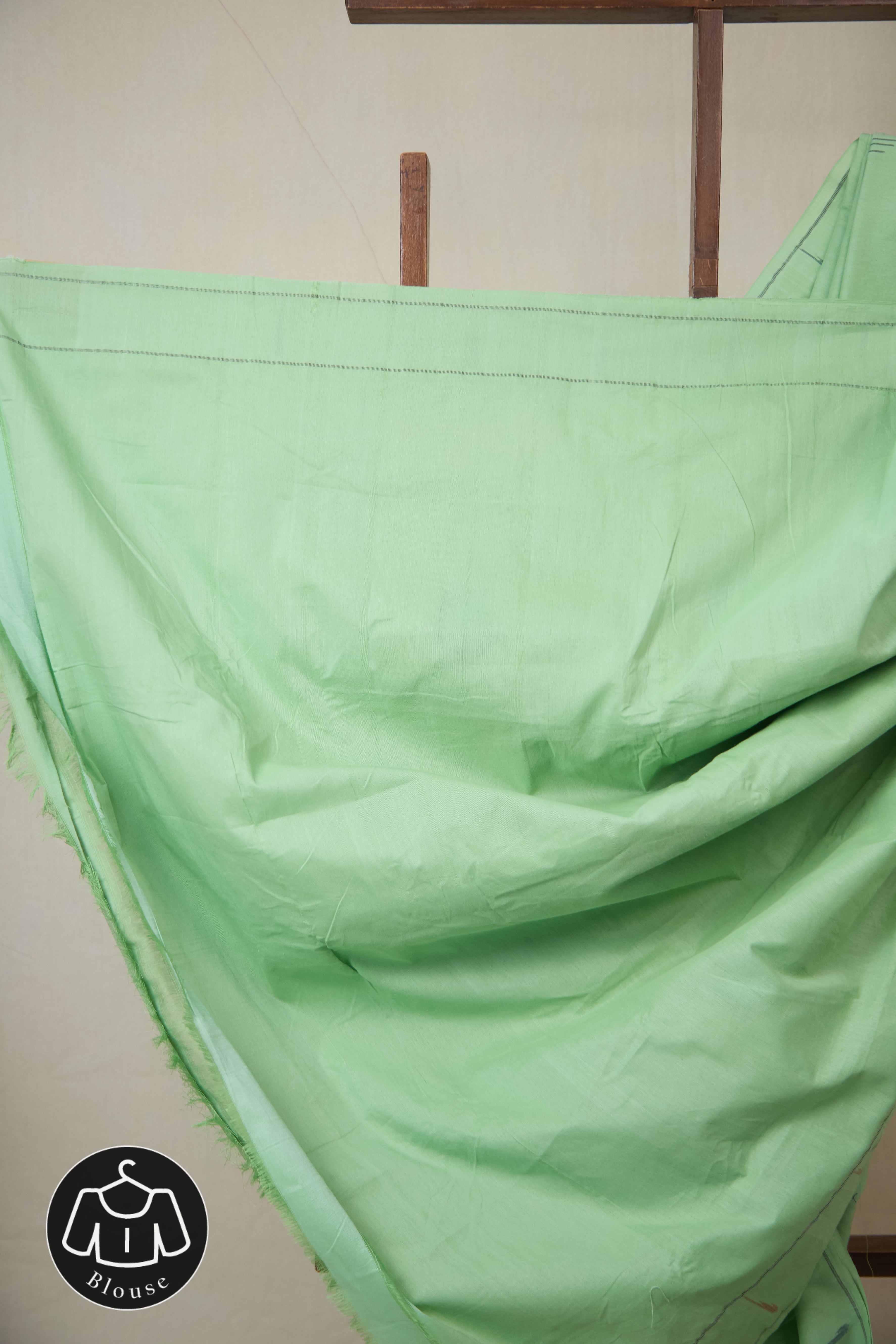 Mint Green Cotton Paithani Saree - SRMGCPS721