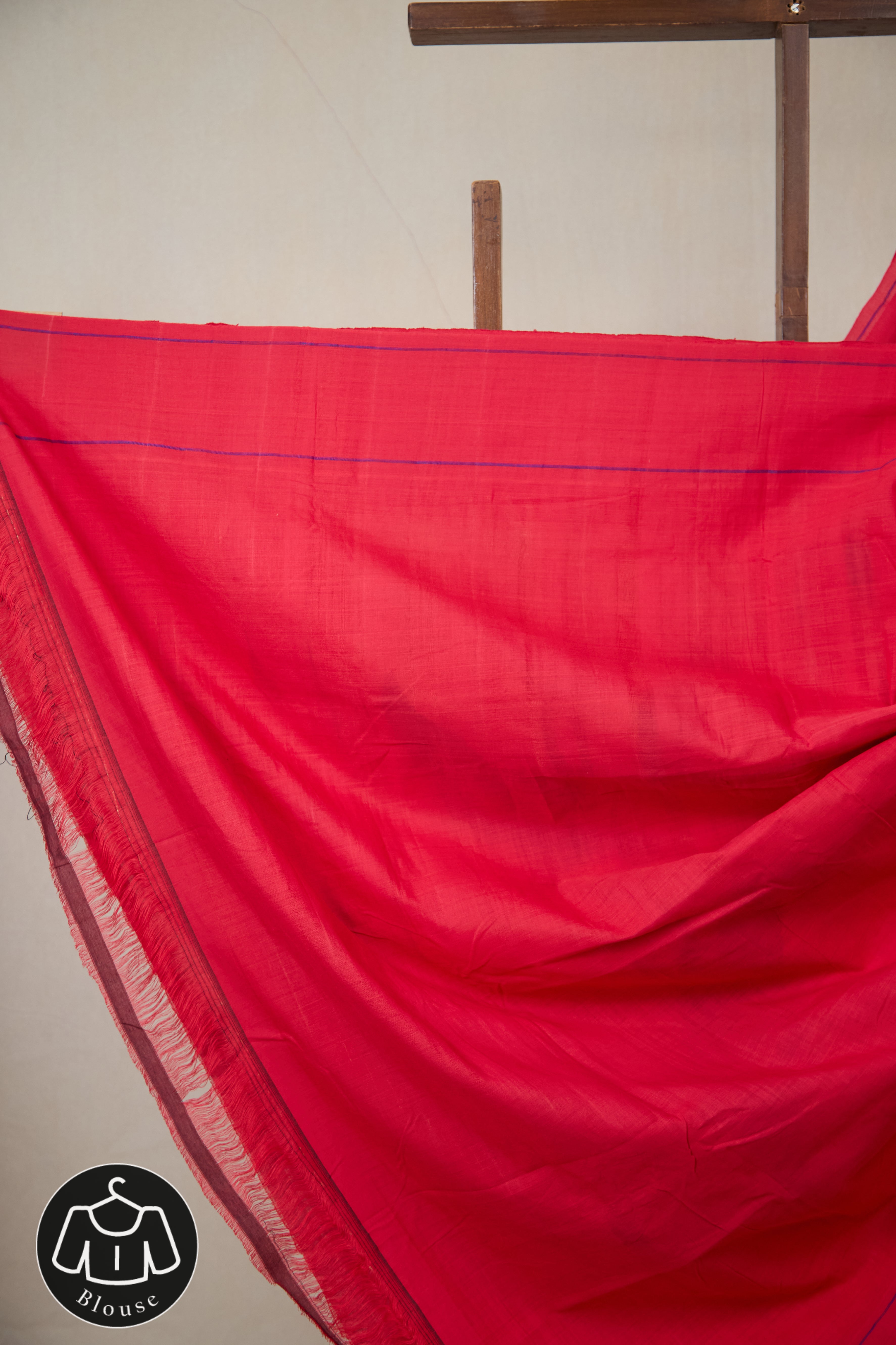 Red Cotton Paithani Saree - SRRCPS723