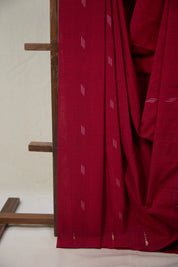 Maroon Cotton Paithani Saree - SRMCPS725