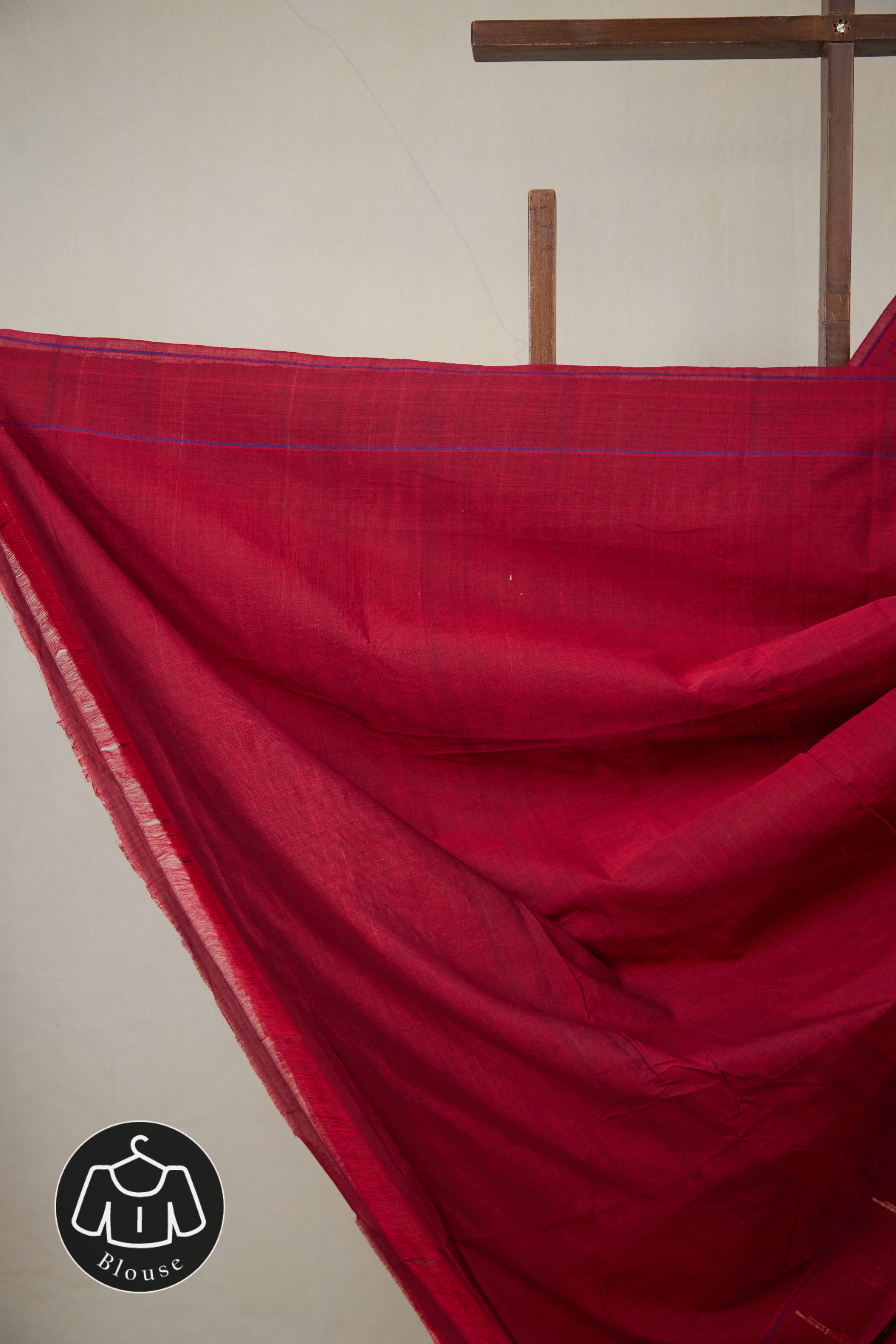 Maroon Cotton Paithani Saree - SRMCPS725
