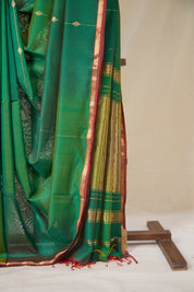 Green Maheshwari Saree - SRGMS1063