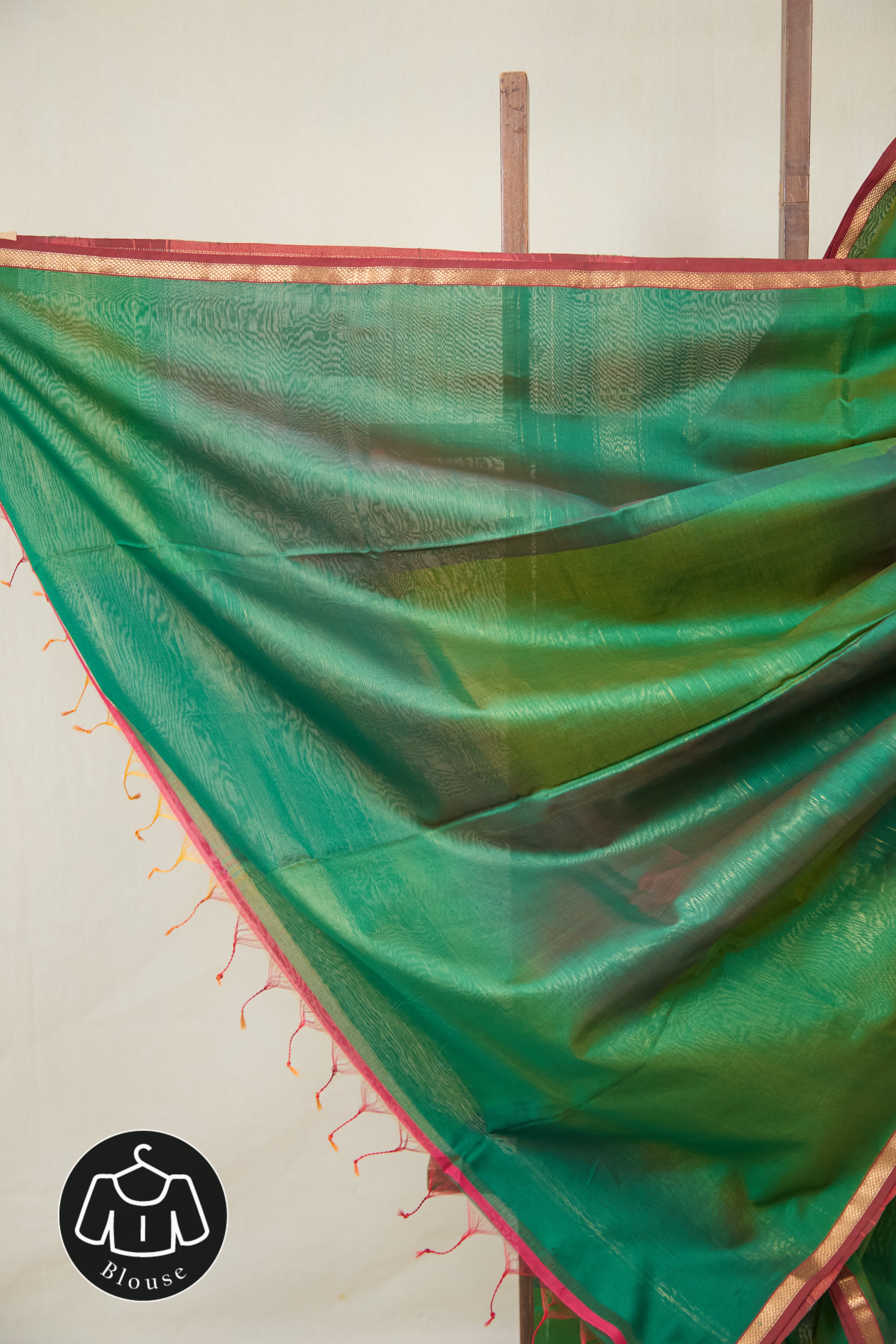 Green Maheshwari Saree - SRGMS1063